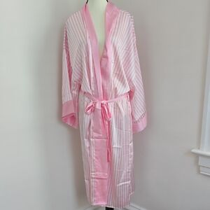 NWOT Show Me Your MuMu Pink Striped Robe